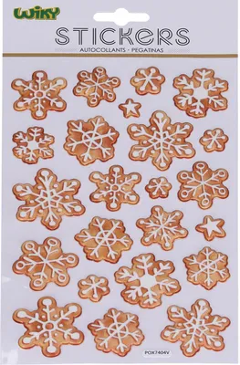 Produktbild von Aufkleber POP UP 25 x 14,5 cm Schneeflocken WEIHNACHTEN