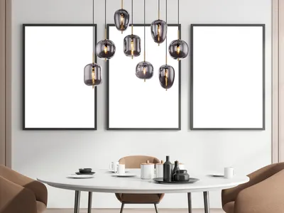 Produktbild von Globo Lighting Hängeleuchte Metall messingfarben, 8x E14