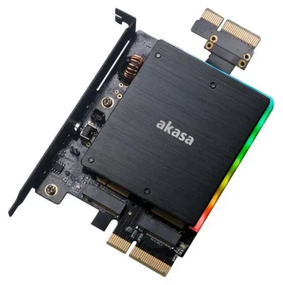 Produktbild von Akasa AK-PCCM2P-04, PCIe, M.2, Schwarz, Passiv