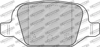 Produktbild von FERODO RACING Bremsbeläge Satz Hinten Bremsklötze für FIAT PANDA (169) FCP1324H