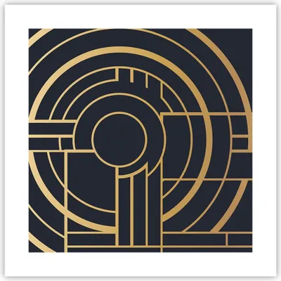 Produktbild von Poster - Poster ohne Rahmen - Abstraktion Stück Modern - 40x40 cm - Wand Bild - Wanddeko - Wandbilder - Kunstposter - Wandposter - Bilder - Kunstdruck - Wanddekoration - Wandbild - P2XAC40x40-4640