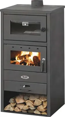 Zdjęcie produktu dla Piec kominkowy Blist BR - 12 kW z piekarnikiem (NAPOLI)