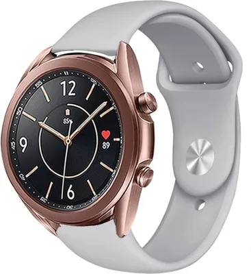 Produktbild von Strap-it Samsung Galaxy Watch 3 41mm Sportarmband (Grau)