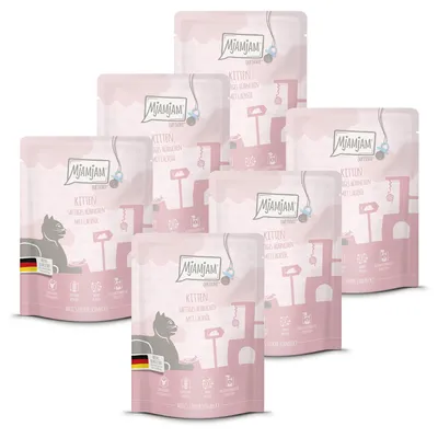Zdjęcie produktu dla MjAMjAM Cat - Delicious Meals Kitten Pouch 6x300g | Kurczak i olej z łososia