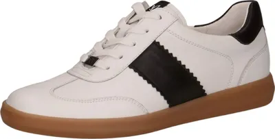 Produktbild von Caprice Sneaker - Weiß / Schwarz Leder : Normal : 40.5 Größe: 40.5 Weite: Normal