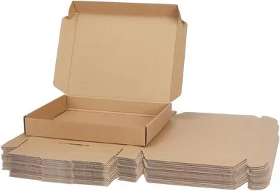 Produktbild von Karton mit Deckel braun 33x25x5cm 25Stück