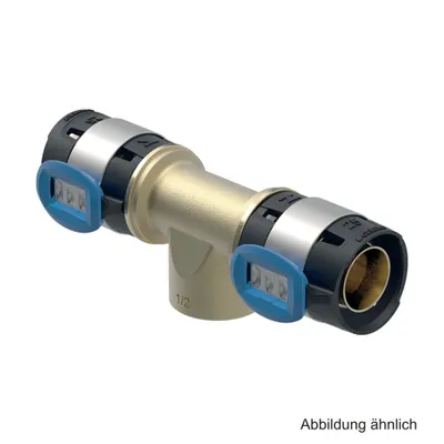 Produktbild von Geberit FlowFit T-Stück mit IG, 25 mm x 1/2" x 25 mm