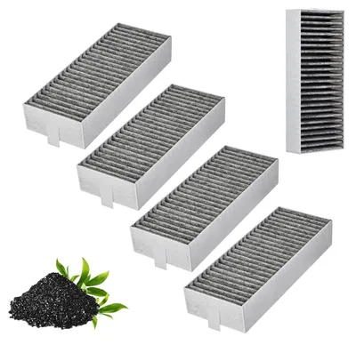Obrázek produktu pro MOLIMOLI Filtr do odsávače digestoře Neff, 4 kusy, aktivní uhlíkový filtr pro Siemens/Bosch/Gaggenau/Constructa, model 9001563858, filtr do ventilátoru s aktivním uhlím