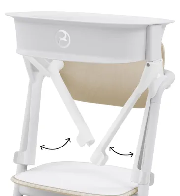 Produktbild von Cybex Lemo Hochstuhl inkl. Learning Tower / Lernturm-Aufsatz, Farbe:Sand White
