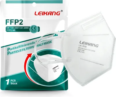 Zdjęcie produktu dla 120x ochrona dróg oddechowych FFP2 maska LK-008 maska twarzowa maska jednorazowa