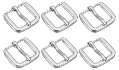 Metall-Rollschließen, 19 mm, Silber, 6 Stück