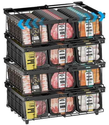 Productafbeelding van Omgoods - Set van 4 Uitbreidbare Opbergmanden voor Vrijzer