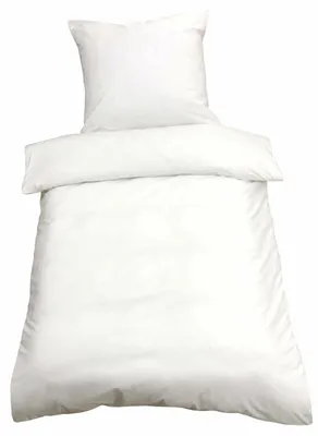 Produktbild von Bettwäsche 135x200 Baumwolle Uni Bettbezug Renforce Garnitur Set 2 tlg / 4 tlg
