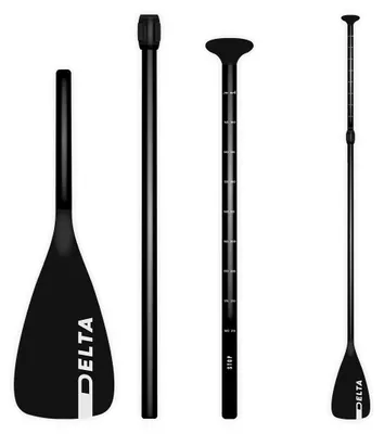 Image de Delta Paddle Pagaie de Stand Up Paddle 3 Parties - Noir