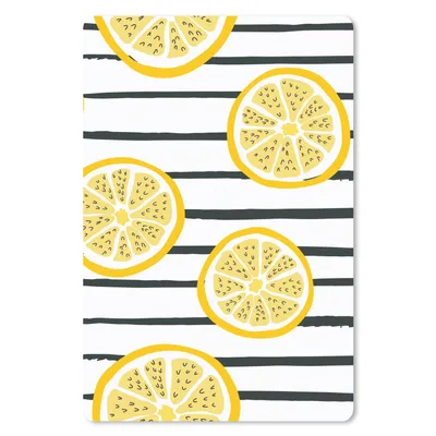 Produktbild von MuchoWow® Mauspad Mousepad Zitronen - Sommer - Muster 40x60 cm - Mousepads - Maus Mat - Pad - Mausunterlage - Schreibtisch Accesoire