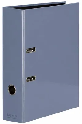 Productafbeelding van FALKEN Ordner, Pure Earth, 8 cm breed, DIN A4, natuurlijke kleur, duivenblauw