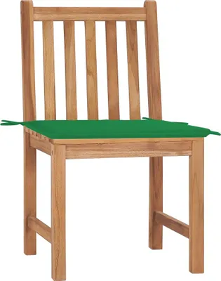 Produktbild von vidaXL Gartenstühle 2 Stk. mit Kissen Massivholz Teak