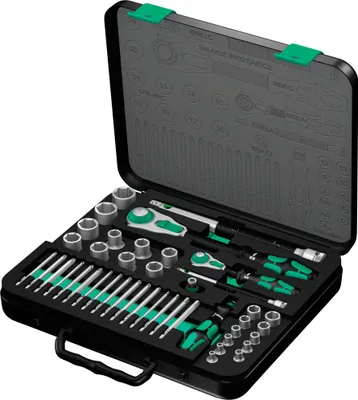 Produktbild von Zestaw kluczy nasadowych 8100 SA/SC 2 Zyklop 43-cz. 1/4+1/2 cala SW 4-24mm