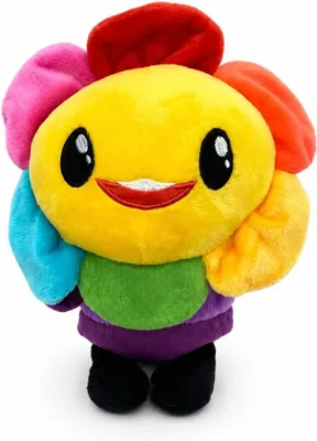 Produktbild von Blume Kuscheltier 18 cm Bunte Plüschblume mit Fröhlichem Gesicht Weiches Stofftier Bunt Geschenk für Kinder