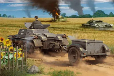 Immagine prodotto di Trattore per munizioni su Panzerkampfwagen I Ausf A con rimorchio per munizioni
