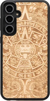 Produktbild von Bewood Holzhülle für Samsung Galaxy S23 FE AZTEC CALENDAR ANIEGRE
