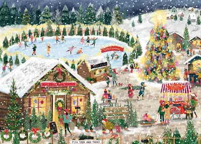 Produktbild von Falcon de luxe Falcon - Winter Village (1000 Teile), 1000 Stück(e), Winter, 15 Jahr(e)