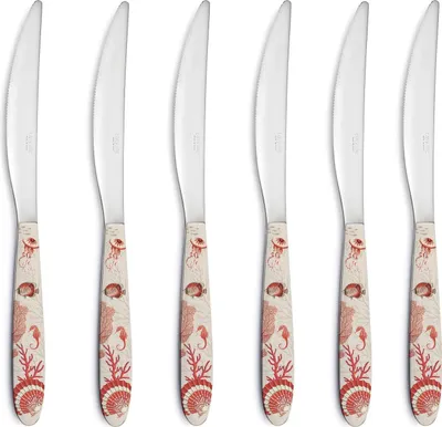 Produktbild von 6er Set Messer Maritim REEF mit Korallen Stahl + Kunststoff Easy Life