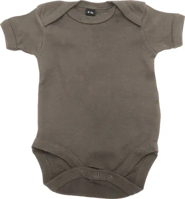 Image de Body pour bébé Babybugz BC131 (6-12 mois (68-74)) (vert militaire