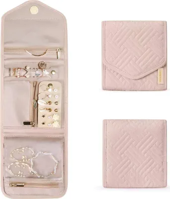 Produktbild von Schmuck Organizer Tasche für Reise - Rosa Mini Size