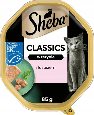 Obrázek produktu pro Karma dla kota Sheba pasztet z łososiem 85 g
