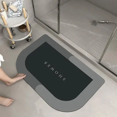 Produktbild von STUNQ® Super Absorbierende Vloer Douche Mat Sneldrogende Badkamer Tapijt En Mat Set Deur Wc Tapijt Antislip Keuken Thuis Olie-Proof