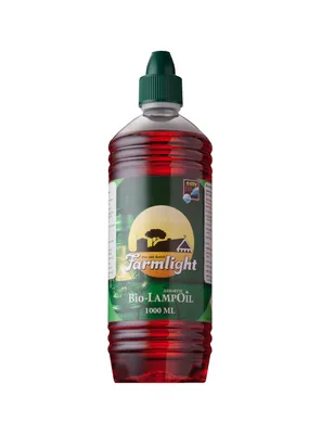 Produktbild von 1x 1000 ml Farmlight Lampenöl rot für Ölfackeln Öllampen Gartenfackeln Facklen farbig bunt