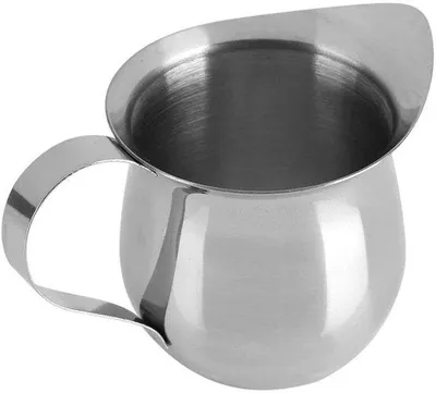 Obrázek produktu pro Přístroj na napěňování mléka, objem 90 ml, nerezová ocel, vhodný pro přípravu kávy a mléka, ideální pro latte art, lze mýt v myčce