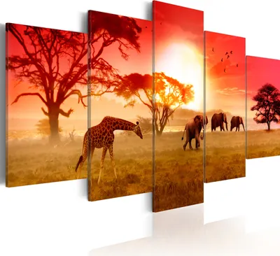 Produktbild von Modernes Wandbild 030112-62 (200x100) - 5 Teilig Bilder Fotografie auf Vlies Leiwnand Foto Bild Dekoration Wand Bilder Kunstruck