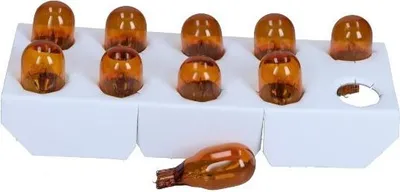 Zdjęcie produktu dla Żarówka Wy16W 12V/16W W2,1X9,5D Pomarańczowa Original 12V 10Szt.