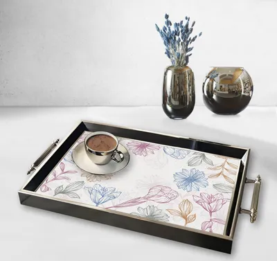 Produktbild von Evila Originals, TPG9791, Tablett, Mehrfarbig, 100 % GLAS, 50 x 29 x 3,5 cm