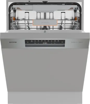 Produktbild von Gorenje G600 Teilintegrierbarer Geschirrspüler, 60 cm, Halb integriert, Standardgröße (60 cm), Grau, Berührung, 3 Korb/Körbe, Zusammenklappbar