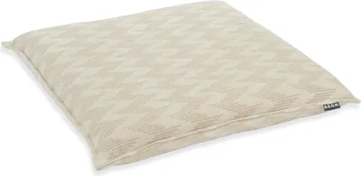 Produktbild von H.O.C.K. Svantje Sitzkissen BLISS 45x45x6cm mit Biese weiß Zick-Zack