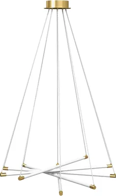 Obrázek produktu pro Nastavitelné LED stropní svítidlo, 50W, 5 trubic, zlaté/bílé