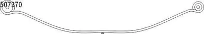 Produktbild von CS Germany 10.507.370.00 Blattfedern für FORD Transit Custom V362 Kastenwagen (FY, FZ) Hinten 695/680mm