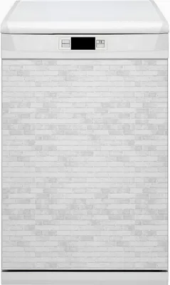 Obrázok produktu pre Magnetická fólia do umývačky riadu Kuchynská magnetická podložka 45x80 cm Dekor do umývačky riadu - biela tehla