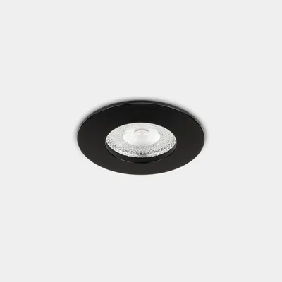Image de Downlight LED encastrable LedsC4 noir transparent, éclairage d'intérieur 995 lumens 3000 K, diamètre 70 mm, design moderne et durable en polycarbonate et aluminium