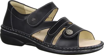 Produktbild von Finn Comfort Biella-Soft Bequeme Damensandale, Schwarz, Leder, Damen - Damenschuhe Sandale bequem / lose Einlage, Schwarz, leder (nappaseda)
