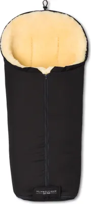 Produktbild von Hofbrucker Lammfell-Fußsack Iglu für Kinderwagen und BuggyDesign:Schwarz