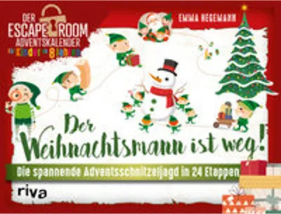 Produktbild von Der Weihnachtsmann ist weg!: Die spannende Adventsschnitzeljagd in 24 Etappen. Der Escape-Room-Adventskalender für Kinder ab 8 Jahren. Das perfekte Geschenk für alle Rätselfans