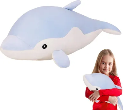 Produktbild von Delfin Plüschtier Maskottchen Kuscheltier Kuschelig Weiches 90 cm