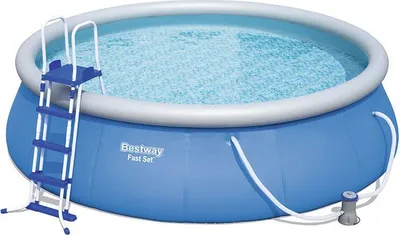 Obrázek produktu pro Bestway Fast Set 57289, 13807 l, Nafukovací bazén, Žebřík, Modrá, 46 kg