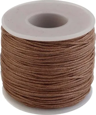 50m Baumwollschnur 1mm auf Spule braun