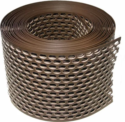 Produktbild von Traufgitter 150 mm braun / Rolle a 5 lfm