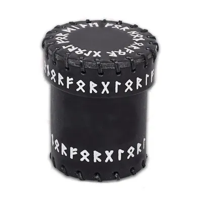 Produktbild von CRUN101 - Runic Würfelbecher, schwarz, Leder